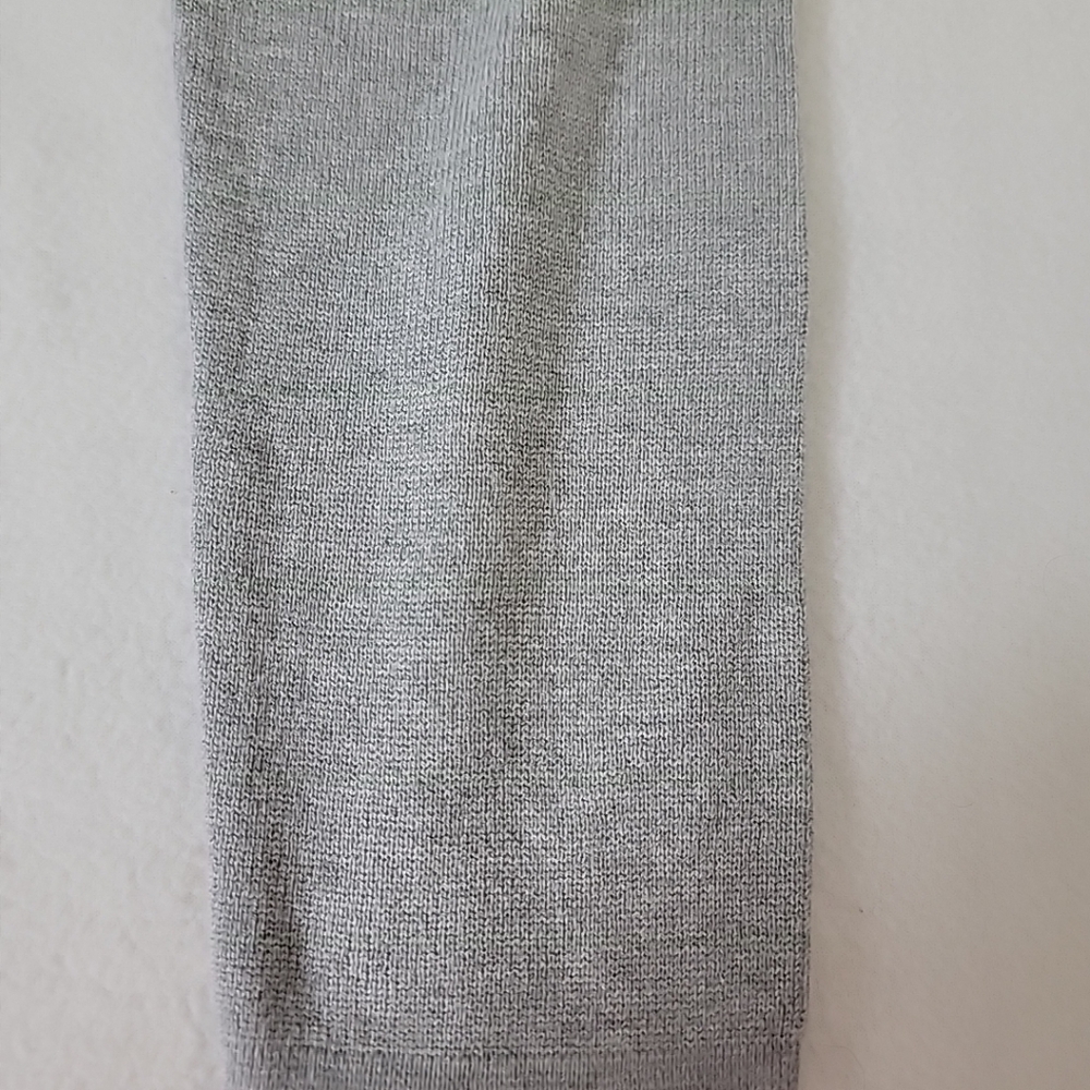 Pure Jill Gray Knit Long Sleeve Tunic Sweater Dress Block Pockets Small - Picture 3 of 8